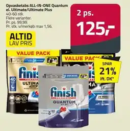Fleggaard Opvasketabs ALL-IN-ONE Quantum el. Ultimate/Ultimate Plus, DKK 125 tilbud