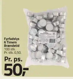 Fleggaard Fyrfadslys 6 Timers Brændetid, DKK 50 tilbud