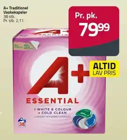 Fleggaard A+ Traditionel Vaskekapsler, DKK 79.99 tilbud