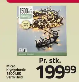 Fleggaard Micro Klyngekæde 1500 LED Varm Hvid, DKK 199.99 tilbud