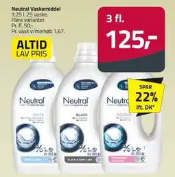 Fleggaard Neutral Vaskemiddel, DKK 125 tilbud