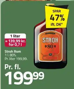 Fleggaard Stroh Rom, DKK 199.99 tilbud