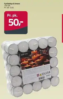 Fleggaard Fyrfadslys 6 timers, DKK 50 tilbud