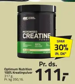 Fleggaard Optimum Nutrition 100% Kreatinpulver, DKK 111 tilbud