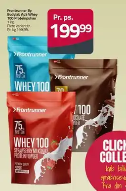 Fleggaard Frontrunner By Bodylab ApS Whey 100 Proteinpulver, DKK 199.99 tilbud