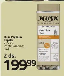 Fleggaard Husk Psyllium Kapsler, DKK 199.99 tilbud