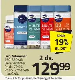 Fleggaard Livol Vitaminer, DKK 129.99 tilbud