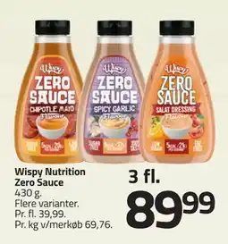 Fleggaard Wispy Nutrition Zero Sauce, DKK 89.99 tilbud