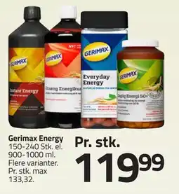 Fleggaard Gerimax Energy, DKK 119.99 tilbud