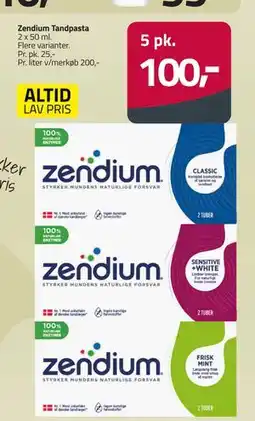 Fleggaard Zendium Tandpasta, DKK 100 tilbud