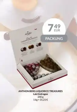 Nielsen's Discount Anthon berg liquorice treasures lakritzdragee tilbud