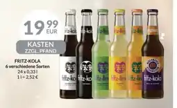 Nielsen's Discount Fritz-kola 6 verschiedene sorten tilbud