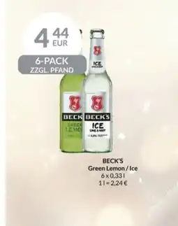 Nielsen's Discount Beck's green lemon/ice tilbud