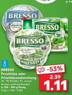 Kaufland DE Bresso kräutern provence frischkäsezubereitung tilbud