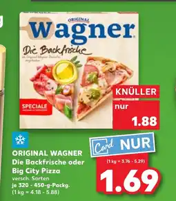 Kaufland DE Original wagner die backfrische oder big city pizza tilbud