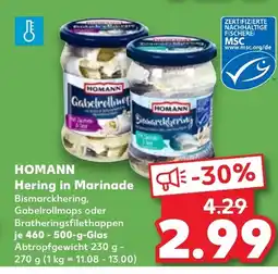 Kaufland DE HOMANN Hering in Marinade tilbud