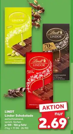 Kaufland DE LINDT Lindor Schokolade tilbud