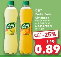 Kaufland DE DEIT Zuckerfreie Limonade tilbud