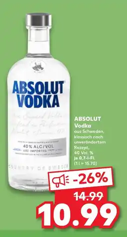Kaufland DE ABSOLUT Vodka tilbud