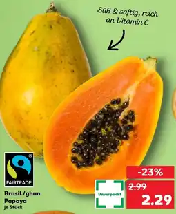 Kaufland DE Brasil./ghan. Papaya tilbud
