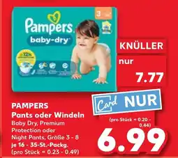 Kaufland DE PAMPERS Pants oder Windeln tilbud