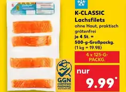 Kaufland DE K-CLASSIC Lachsfilets tilbud