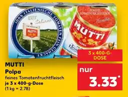 Kaufland DE MUTTI Polpa tilbud