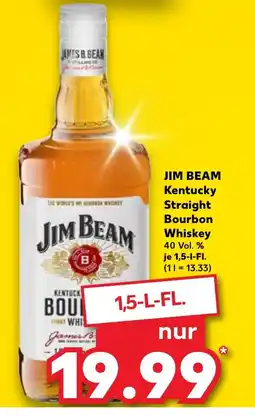Kaufland DE JIM BEAM Kentucky Straight Bourbon Whiskey tilbud