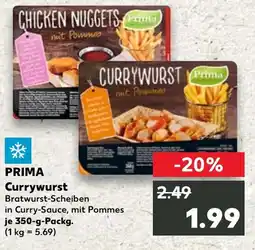 Kaufland DE PRIMA Currywurst tilbud