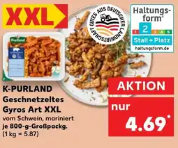 Kaufland DE K-PURLAND Geschnetzeltes Gyros Art XXL tilbud