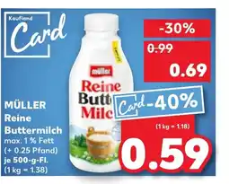 Kaufland DE MÜLLER Reine Buttermilch tilbud
