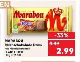 Kaufland DE MARABOU Milchschokolade Daim tilbud
