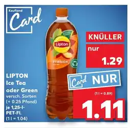 Kaufland DE LIPTON Ice tea oder green tilbud