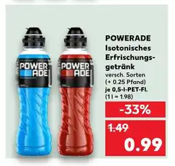 Kaufland DE POWERADE Isotonisches erfrischungs- getränk tilbud