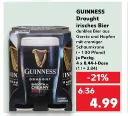 Kaufland DE GUINNESS Draught irisches bier tilbud