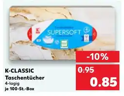 Kaufland DE K-CLASSIC Taschentücher tilbud