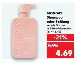 Kaufland DE MONDAY Shampoo oder spülung tilbud