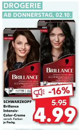 Kaufland DE SCHWARZKOPF Brillance intensiv- color-creme tilbud