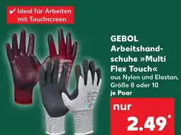 Kaufland DE Gebol arbeitshand- schuhe multi flex touch tilbud