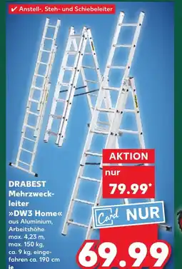 Kaufland DE Drabest mehrzweck- leiter dw3 home tilbud