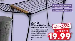 Kaufland DE Casa si wäscheständer orion bambus tilbud