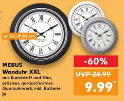 Kaufland DE Mebus wanduhr xxl tilbud
