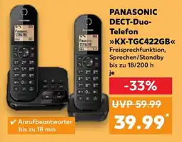 Kaufland DE Panasonic dect-duo- telefon kx-tgc422gb tilbud