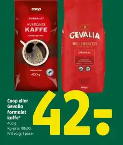 Coop 365 Coop eller Gevalia formalet kaffe tilbud