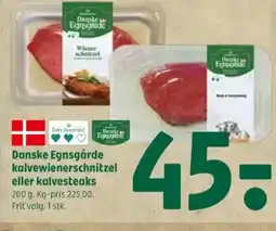 Coop 365 Danske Egnsgårde kalvewienerschnitzel eller kalvesteaks tilbud