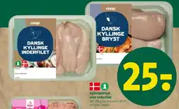 Coop 365 Kyllingebryst eller inderfilet tilbud