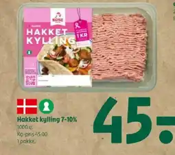 Coop 365 Hakket kylling 7-10% tilbud