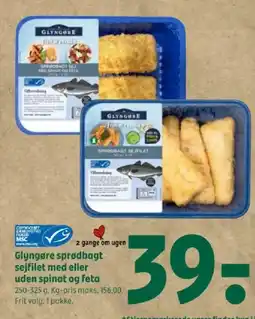 Coop 365 Glyngøre sprødbagt sejfilet med eller uden spinat og feta tilbud