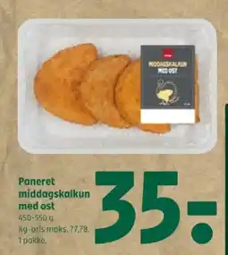 Coop 365 Paneret middagskalkun med ost tilbud