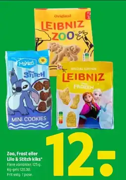 Coop 365 Zoo, Frost eller Lilo & Stitch kiks tilbud
